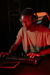 A person on a computer. One of the most valued soft skills of the future is digital literacy
