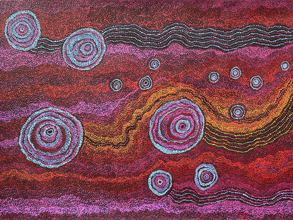 Star journey, artwork in exhibition. Courtesy of Japingka Gallery 