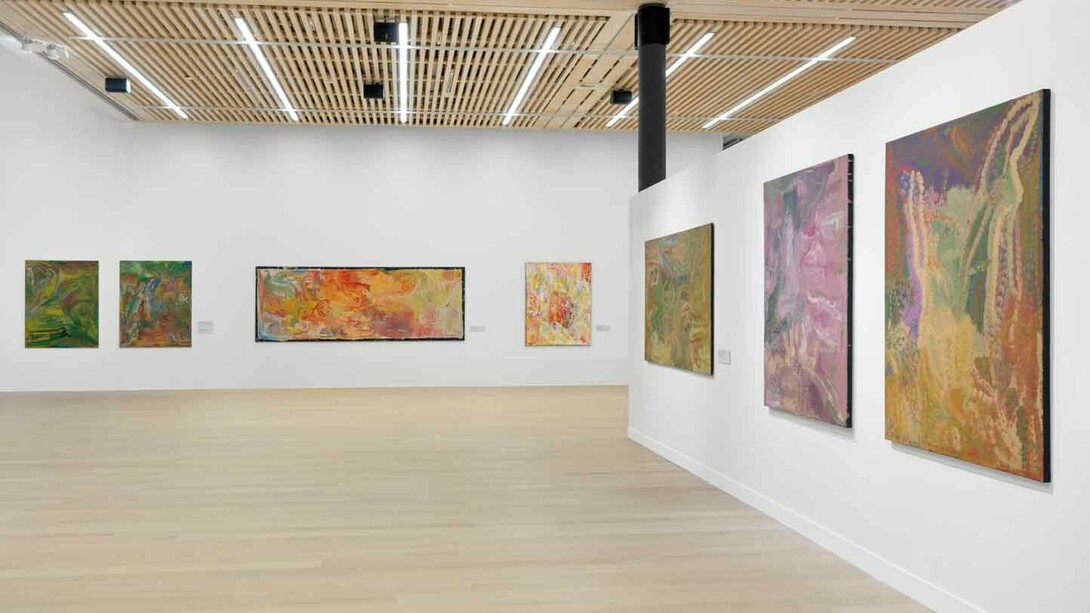 Emily Kam Kngwarray, exhibition view. Courtesy of Fondation Opale