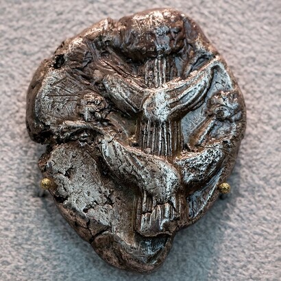 Tetradracma in argento con pianta di silfio e testa di Zeus Ammone, 480-460 a.C.