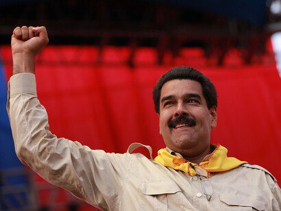 Venezuela. Nicolas Maduro dirigiéndose a la población