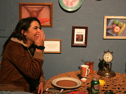 I Didn't ask for this: A lifetime of dick pics. Courtesy of Think Tank Gallery