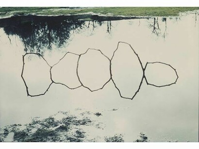 Andy Goldsworthy, Forked Twigs in Water, Bentham (1979), Courtesy Arts Council Collection, Southbank Centre, London, Copyright the artist