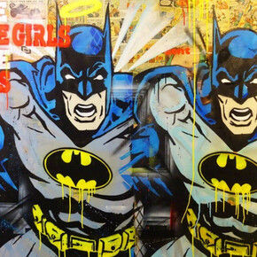 Layer Cake, Knights - Batman, 2016. Courtesy of Maddox Gallery