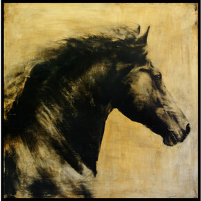 Ken Peloke, Sun Dancer, Oil on Wood Panel, 48 x 48, 2014