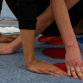 Hai-Wen Lin, Orientation; 1st score; movement for two (performance still), 2021. Photo courtesy of the artist