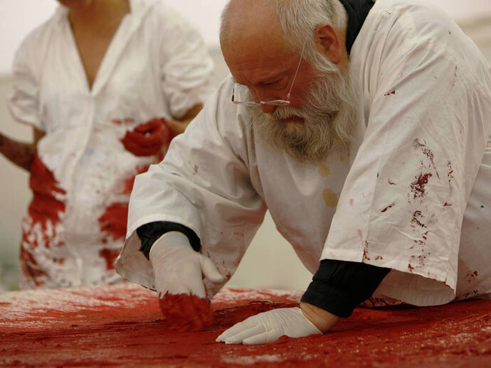 Painting Action, 2009 Photo Daniel Feyerl