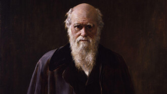 Detalle de uno de los retratos más famosos de Darwin, obra del pintor John Collier