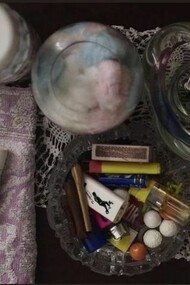 A variety of illicit substances scattered upon a coffee table