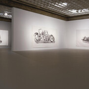 Netta Lieber Sheffer, Shattered hopes and roads not taken, exhibition view. Courtesy of Tel Aviv Museum of Art