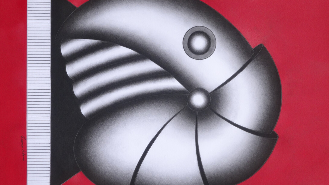 Franco Adami - Dessin rouge