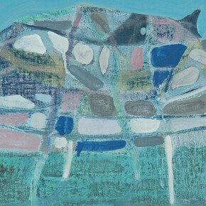 Nick Carrick, Climbing Frame, 2014, oil on linen, 30 x 35 cm 