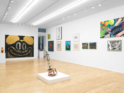 Installation view, Retinal Hysteria, Curated by Robert Storr, 2023. Courtesy of Venus Over Manhattan
