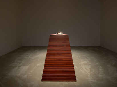 Isabel Cordovil, The enigma of arrival, vista da exposição. Cortesia de Pedro Cera
