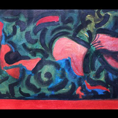 Tony Narducci [1915–1999] 
Untitled, #173 — from the Early Abstract Expressionist Series, 1950s – 1960s, 50 x 93 in., oil on canvas, signed verso