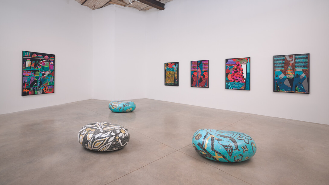 Various artists, Fragments of paradise, exhibition view. Courtesy of Zidoun-Bossuyt Gallery
