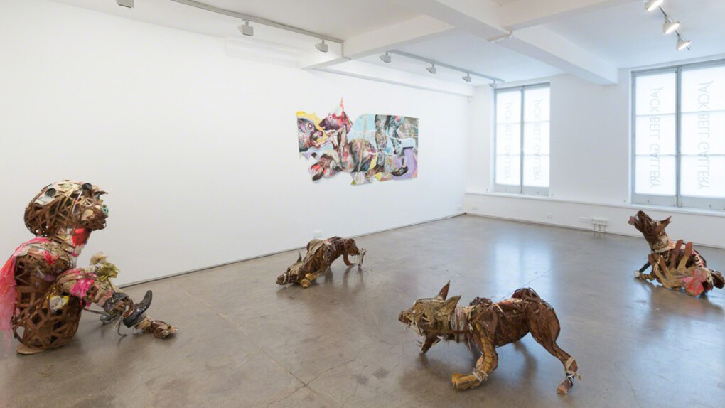 Lavar Munroe, Exhibiition view. Courtesy of Jack Bell Gallery
