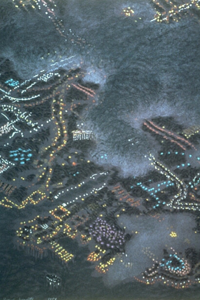 Yvonne Jacquette, Clouds Obscuring San Diego, 1987.  Courtesy of Crown Point Press
