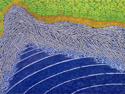 Alan Bray. Dri-Ki, 2015, casein on panel, 20x30in