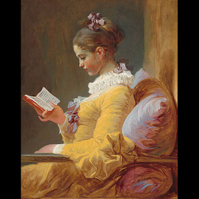 Jean Honoré Fragonard, Young Girl Reading, c. 1769, oil on canvas, National Gallery of Art, Washington, Gift of Mrs. Mellon Bruce in memory of her father, Andrew W. Mellon