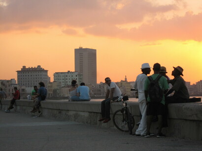 Atardecer en el Malecón de La Habana