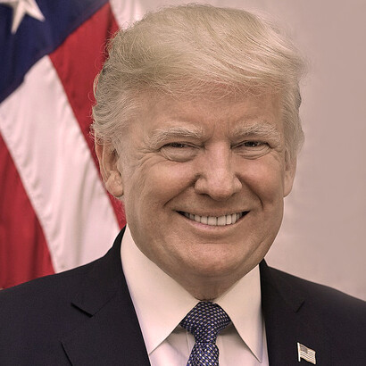 Donald Trump, 45.º presidente de los Estados Unidos de América desde el 20 de enero de 2017 hasta el 20 de enero de 2021