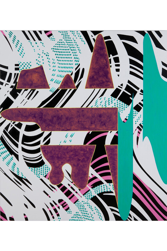 Shirley Kaneda, Plus Minus, 2013, 72 x 64 inches, 182 x 162 cm, Acrylic and Oil on Linen