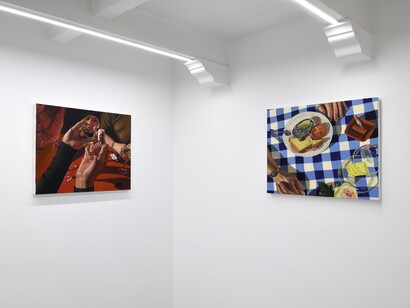 Thérèse Mulgrew, Slow burn, exhibition view. Courtesy of Galleria Poggiali 