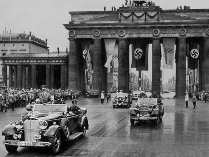 Desfile del gobierno del Tercer Reich durante los Juegos Olímpicos de Berlín 1936 