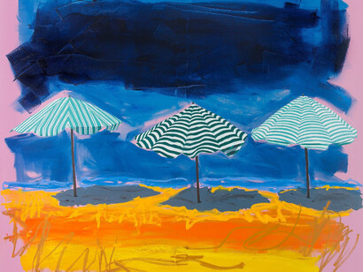 Adam S. Umbach, Club scene II, 2024. Courtesy of Cavalier Galleries