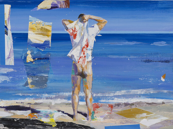 Alfonso Albacete, Joc 8. Liturgia,  2015, acrilico sobre lienzo, 24x33cm