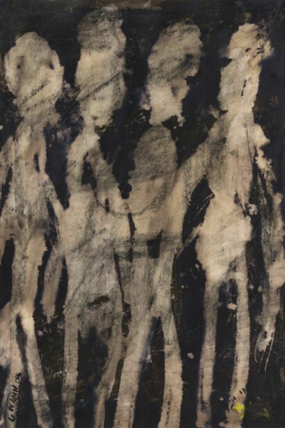 Gene Mann, Untitled, 2014, Mixed media on paper, 23.25 x 16.5 inches (59.1 x 41.9 cm)
