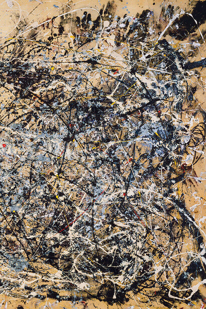 Jackson Pollock, Detalle de Número 1A