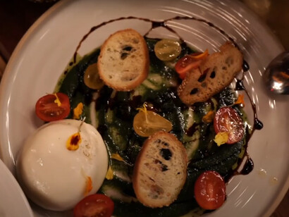 Dishes served at Le Grand Restaurant in Los Angeles, United States