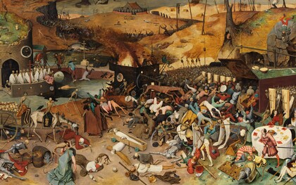 Pieter Bruegel il Vecchio, "Il trionfo della morte", 1562, dettaglio. Museo del Prado, Madrid, Spagna