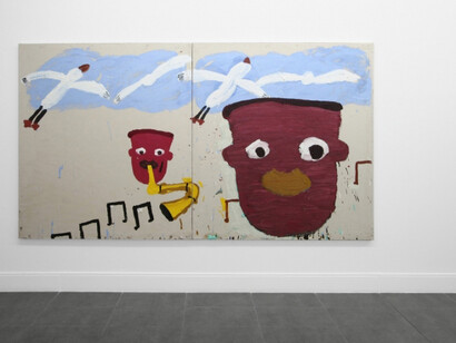 Yellow Sax, Exhibition view. Courtesy of Brand New Gallery