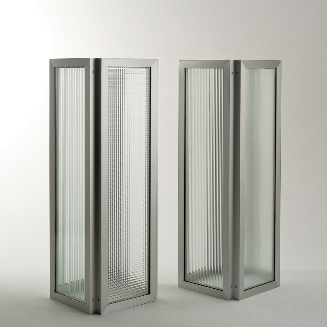 Nanda Vigo,Chronotopo, 1966, Aluminium and glass, 140 x 49 x 49 cm
