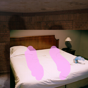 Lucas Blalock, The Sleepers, 2016, archival inkjet print, 59 x 75 cm (framed). Courtesy of the artist and Ramiken Crucible, New York.

