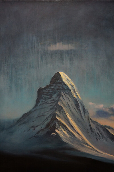 Adam Straus, Matterhorn, 2014, oil on canvas, 72 x 48 x 2 in. 183 x 122 x 5 cm
