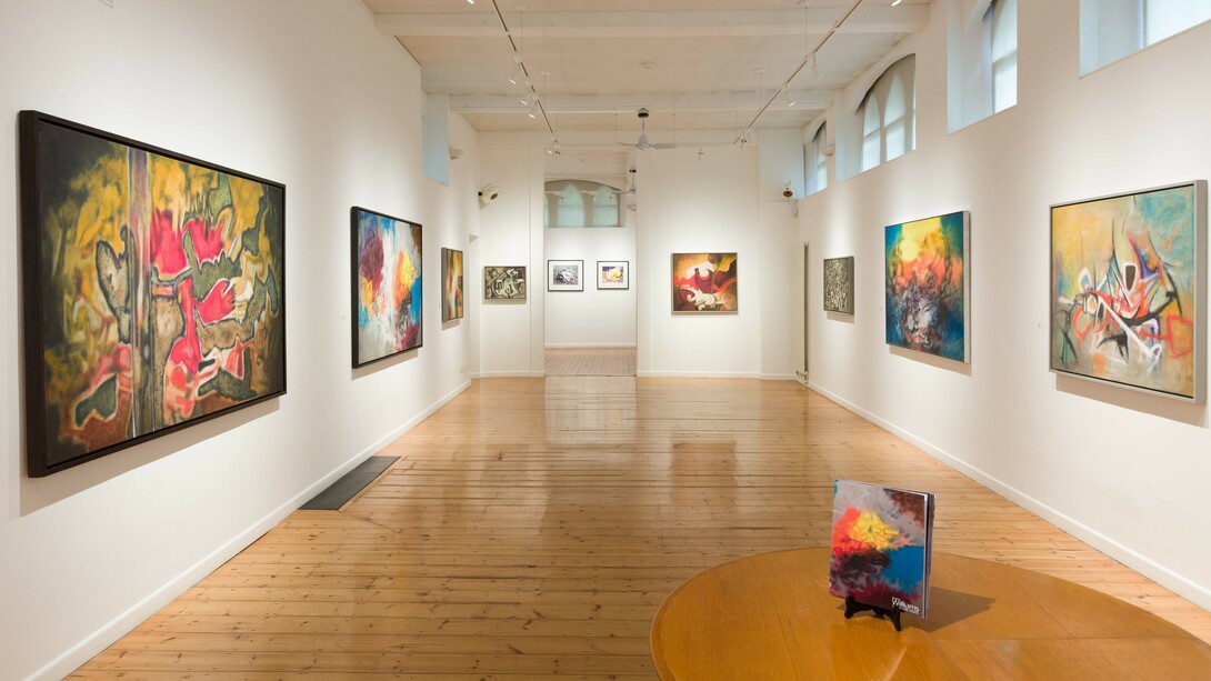 Aubrey Williams, Elemental force, exhibition view. Courtesy of October Gallery