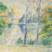 Auguste Renoir, Vue d'un parc, vers 1885-1890. Courtesy of Musée d'Orsay