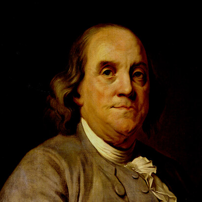 En el continente entró en contacto con Benjamin Franklin