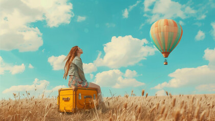 A dreamy, pastel-colored scene featuring a girl, symbolizing self-awareness, personal growth