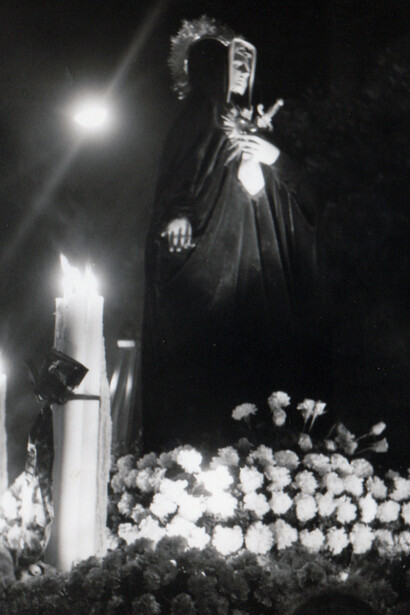 Maria SS.Addolorata, Ceto dei Camerieri, Cuochi, Cocchieri, Autisti, Baristi, Pasticceri, Albergatori, Ristoratori ed Affini - Via Fardella, Trapani. Archivio fotografico di Giovanni Burgarella