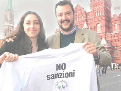 Matteo Salvini a Mosca nella Piazza Rossa