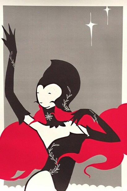 Kid Acne (UK) “Helsinki Girl 4″, 3 color screen print, 27.5″ x 39″ (70 x 99cm), Signed & Embossed, Edition of 30