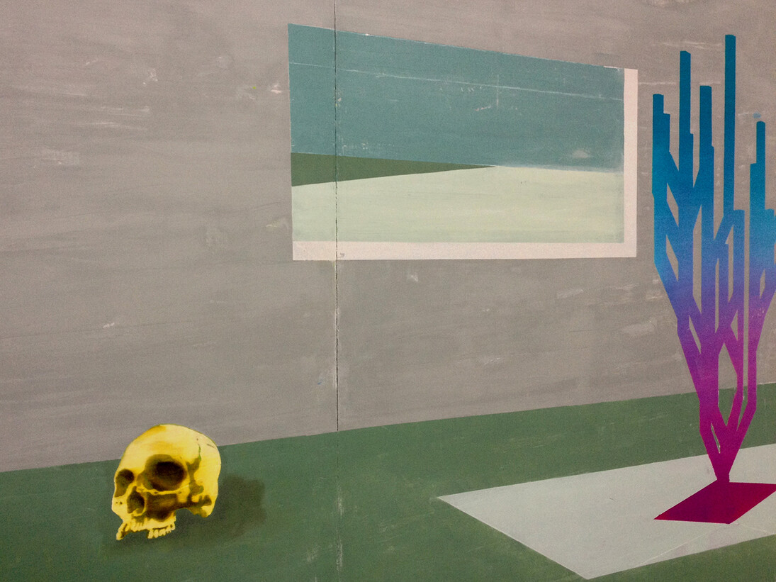 Rian Coughlan, Extension Through Dimension (Your Face In My Space), 2014, oil on canvas © the artist