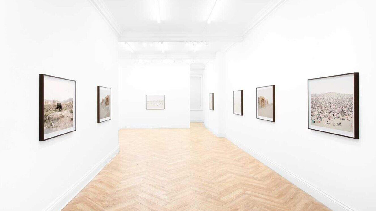 Zhang Kechun, The yellow desert, exhibition view. Courtesy of Huxley-Parlour Gallery