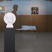 Salad Hilowle, När morgonstjärnan brinner, exhibition view. Courtesy of Cecilia Hillström Gallery