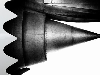"Dreamliner Starboard Engine" by Mark Jordan. Courtesy of The Museum of Flight 